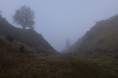 Nebel im Steinbruch